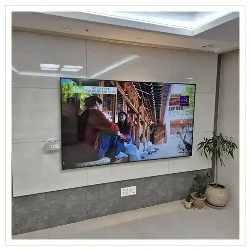 김포마송 1차 대방엘리움 센트럴파크 벽걸이TV 설치 관련 거실 참고 이미지 1