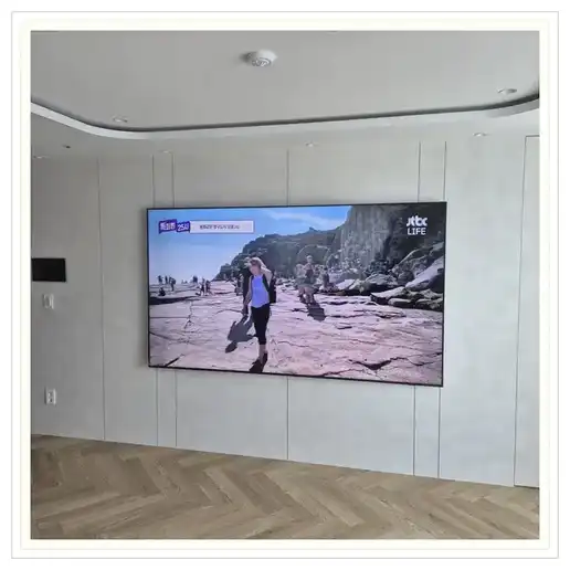 영통자이 벽걸이TV 설치 관련 거실 참고 이미지 1