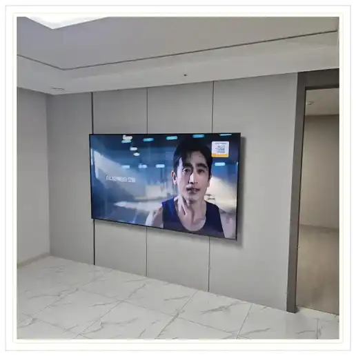 송산그린시티 반도유보라 아이비파크 벽걸이TV 설치 관련 거실 참고 이미지 1